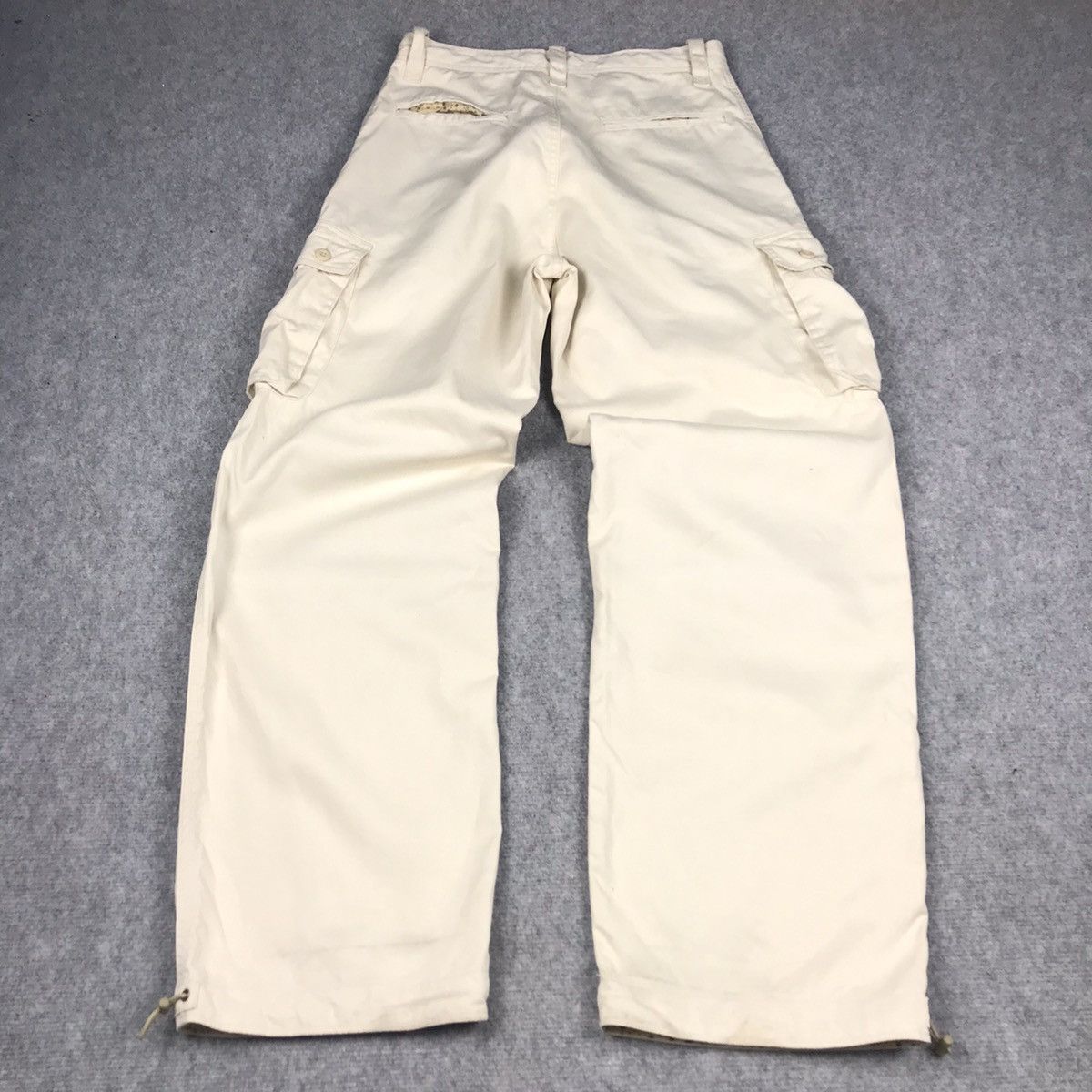 Japanese Brand BAGGY CARGO SUNNY CLOUDS CARGO CREAM PANTS Size US 28 / EU 44 - 10 Thumbnail