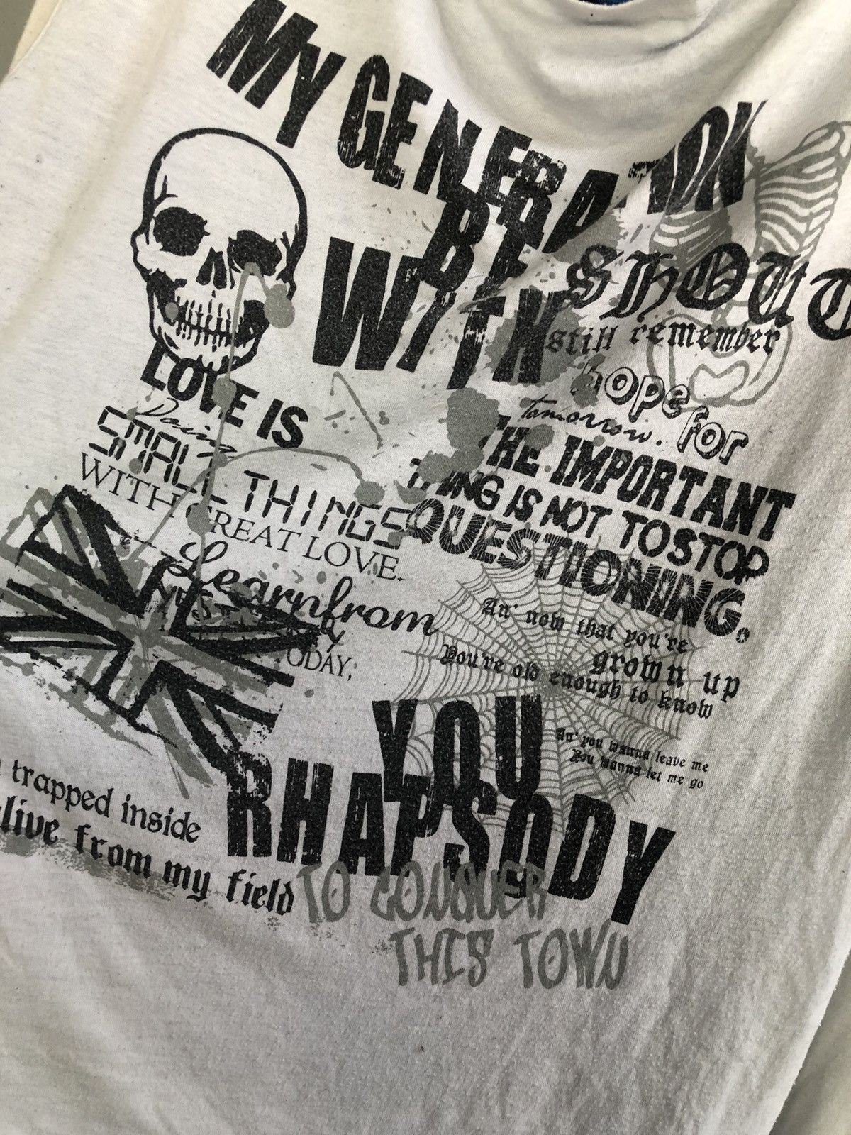 Beauty Beast Seditionaries Notalone Skull Spider Poem Double Layered Size US M / EU 48-50 / 2 - 5 Thumbnail