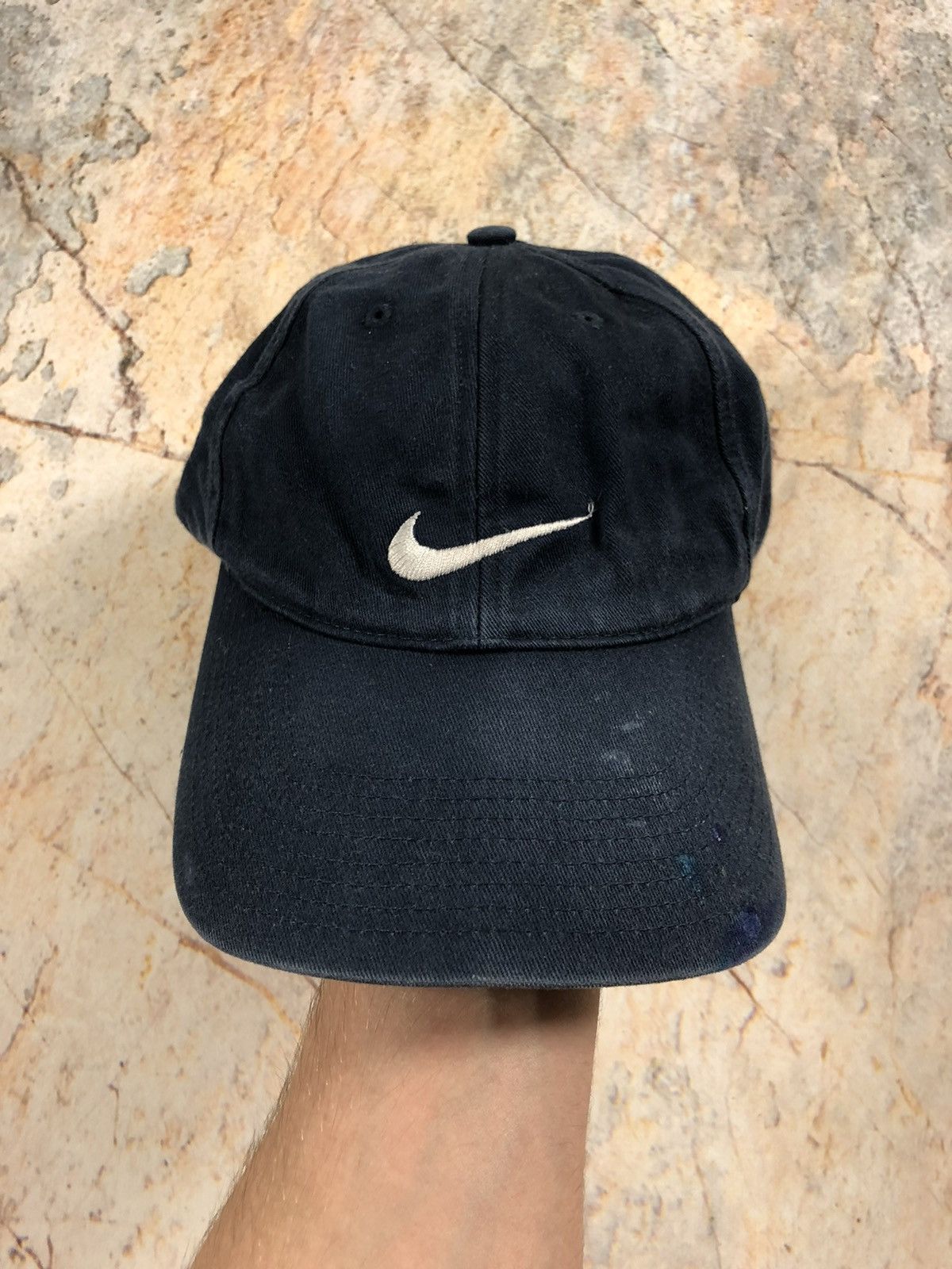 Nike × Vintage Nike vintage blue logo cap Size ONE SIZE - 3 Thumbnail