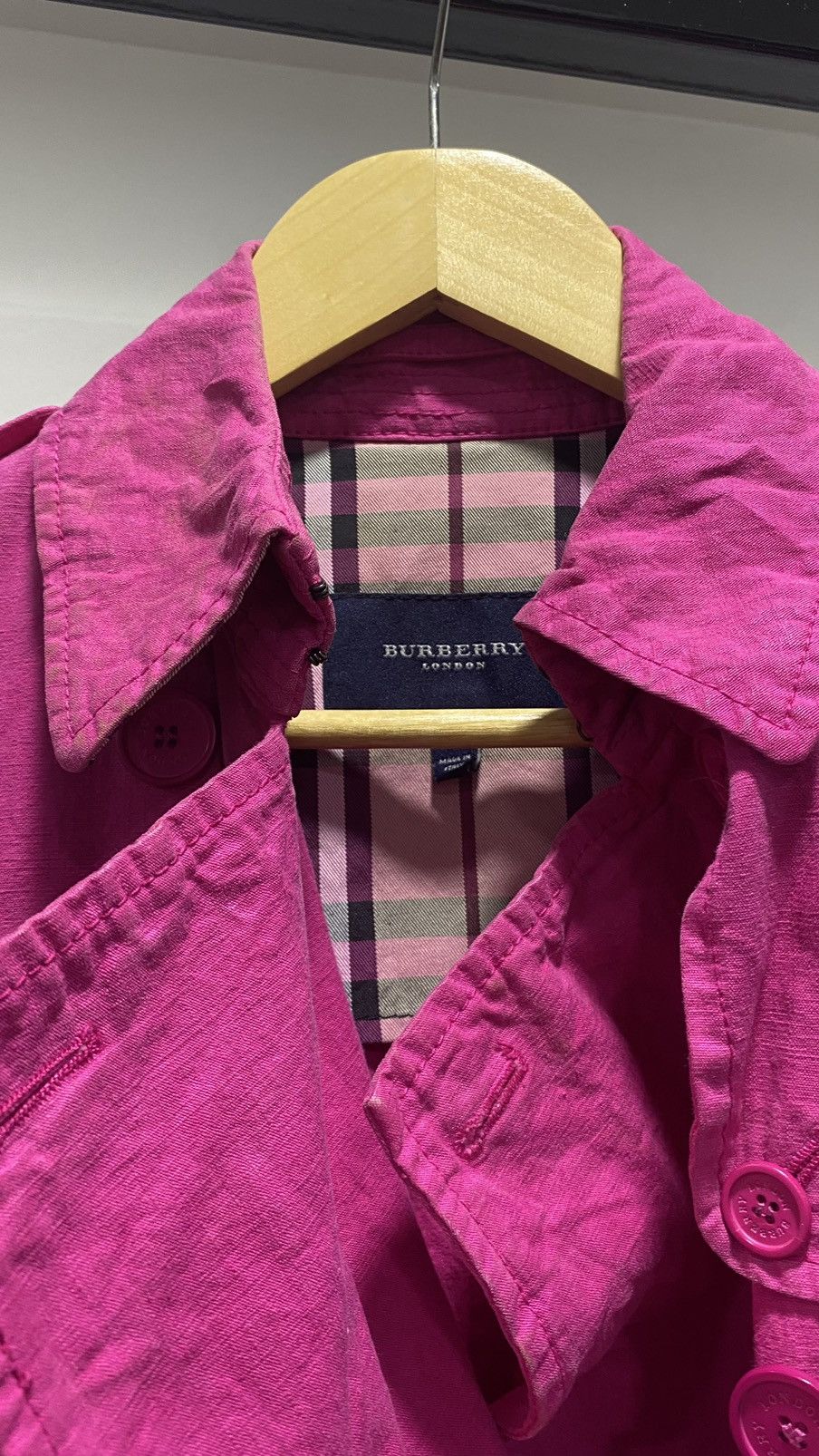 Burberry Vintage Burberry London Coats Pink Barbie Size S / US 4 / IT 40 - 6 Thumbnail