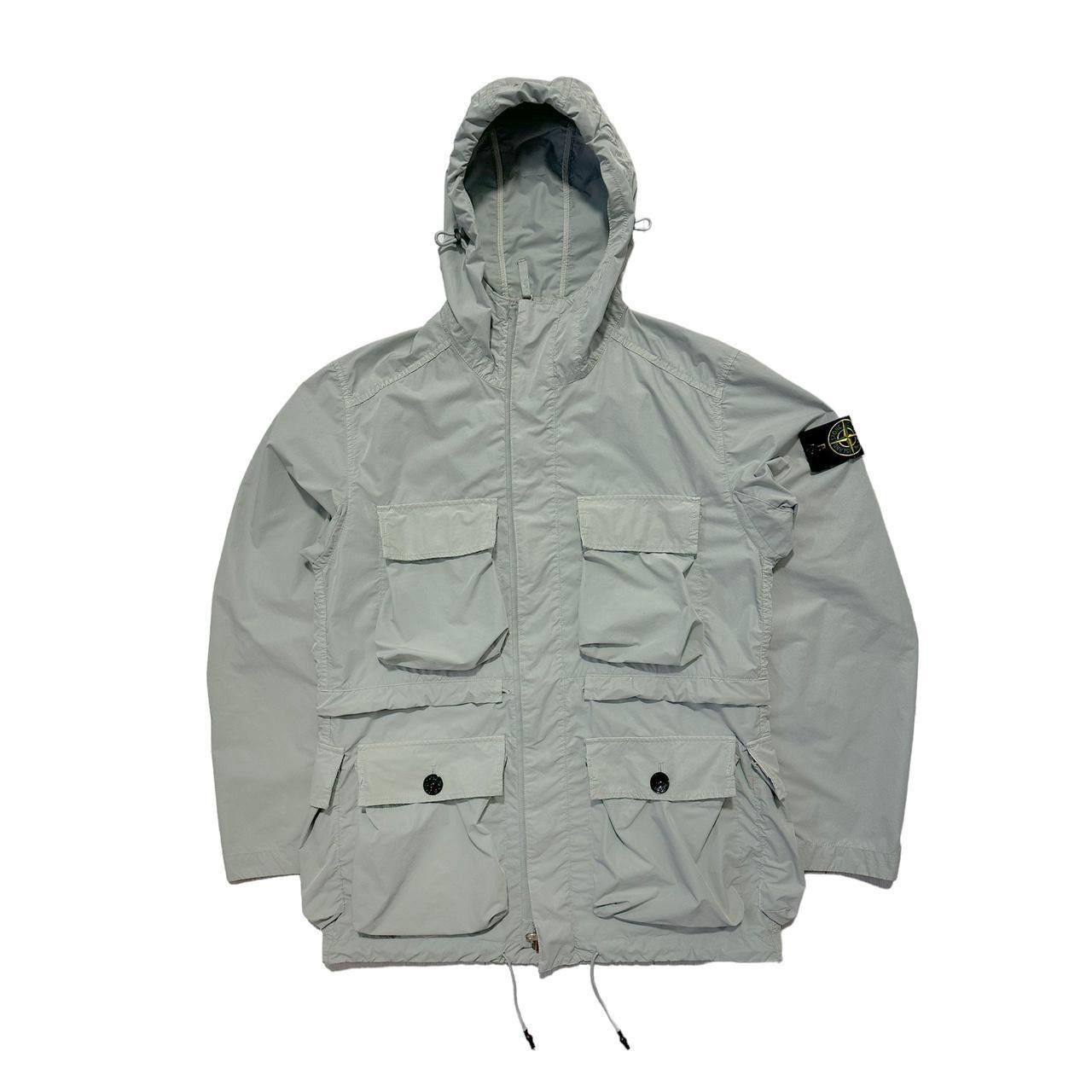 Stone Island Stone Island David Tela Light TC Zip Up MultiPocket Jacket ...