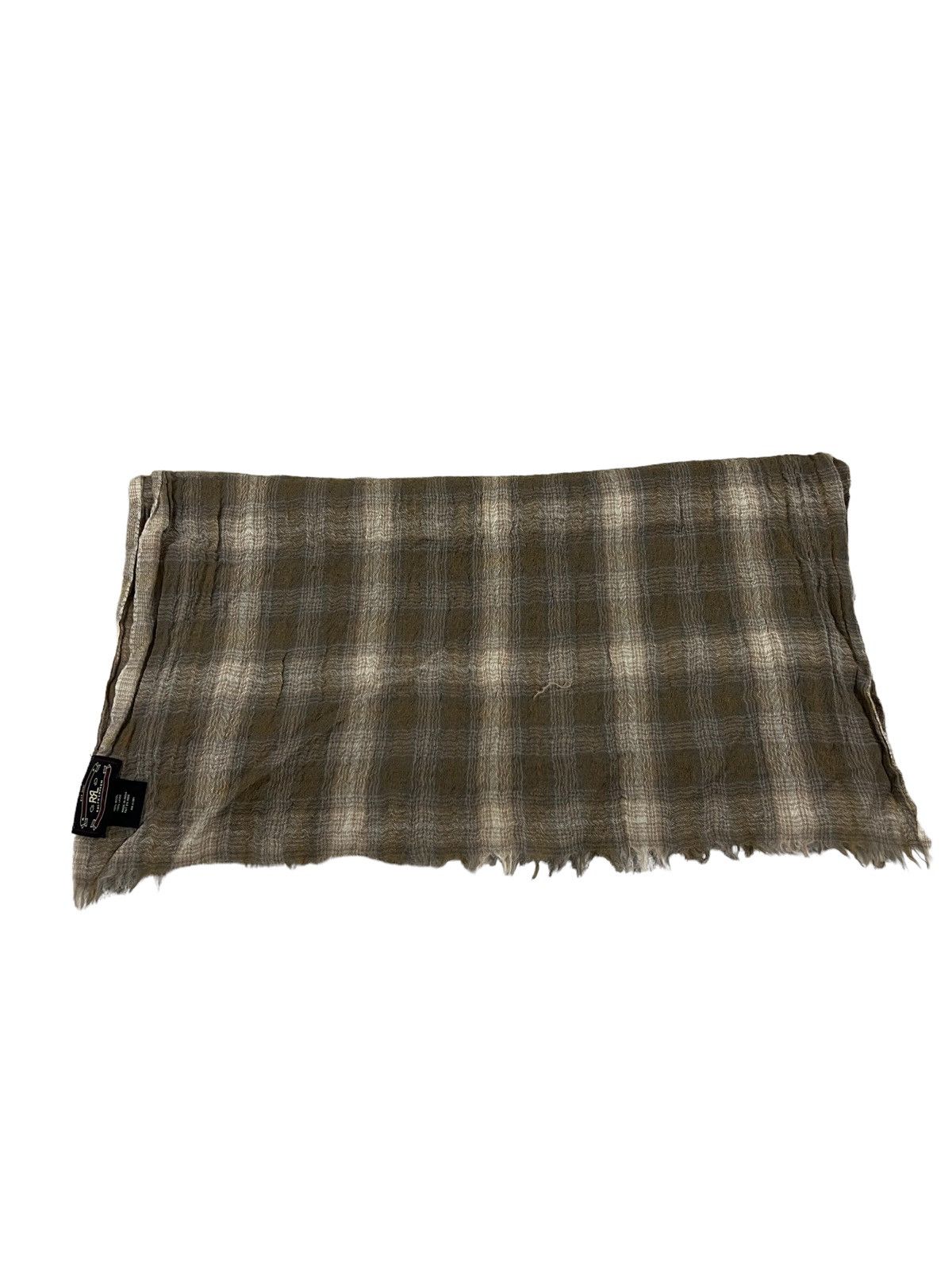 RRL Ralph Lauren GRAIL🔥RRL 🇺🇸 Classic Madras Checked Plaid Wool Scarves Size ONE SIZE - 3 Thumbnail