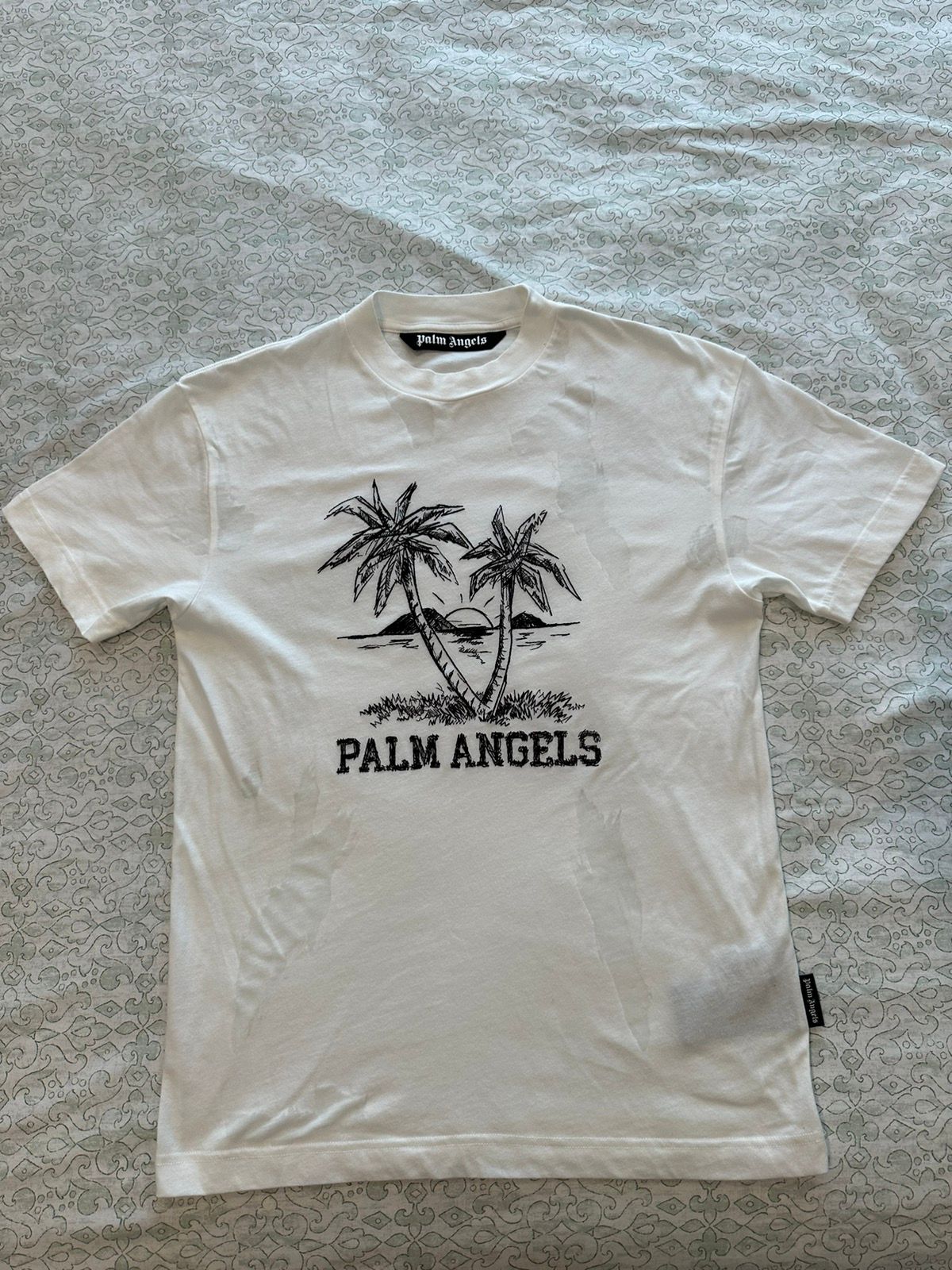 Pre-owned Palm Angels T Shirt In White