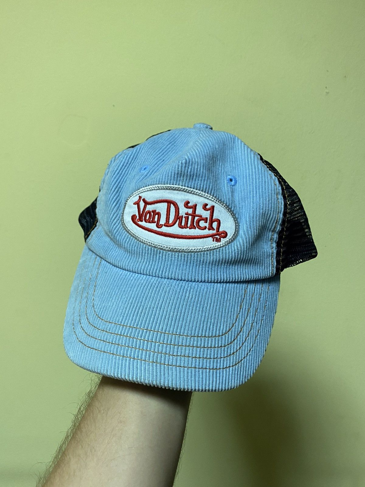 Vintage Von Dutch vintage corduroy cap mesh | Grailed