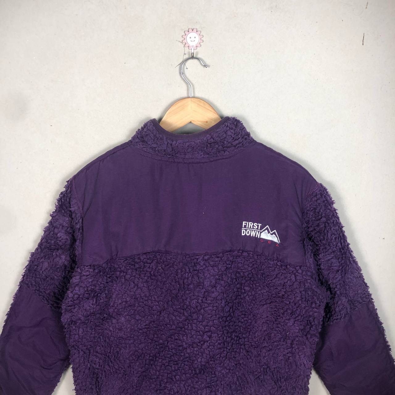 Japanese Brand Crazy Vintage First Down USA Pile Sherpa Boa Jacket Purple Size US M / EU 48-50 / 2 - 4 Thumbnail