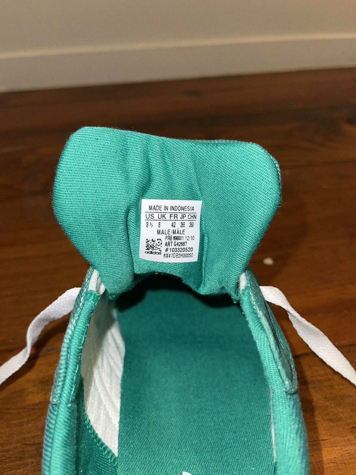 Adidas Adidas Samba Canvas Mint Green/White Size US 8.5 / EU 41-42 - 7 Thumbnail