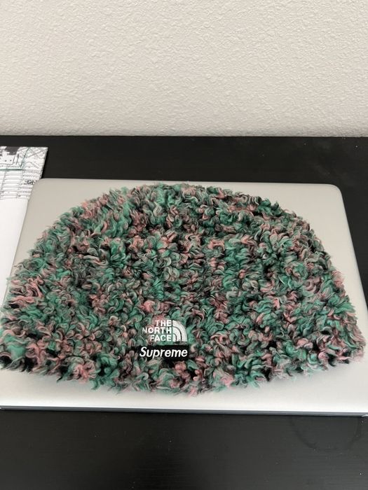 Supreme Supreme x TNF High Pile Fleece Beanie | Grailed