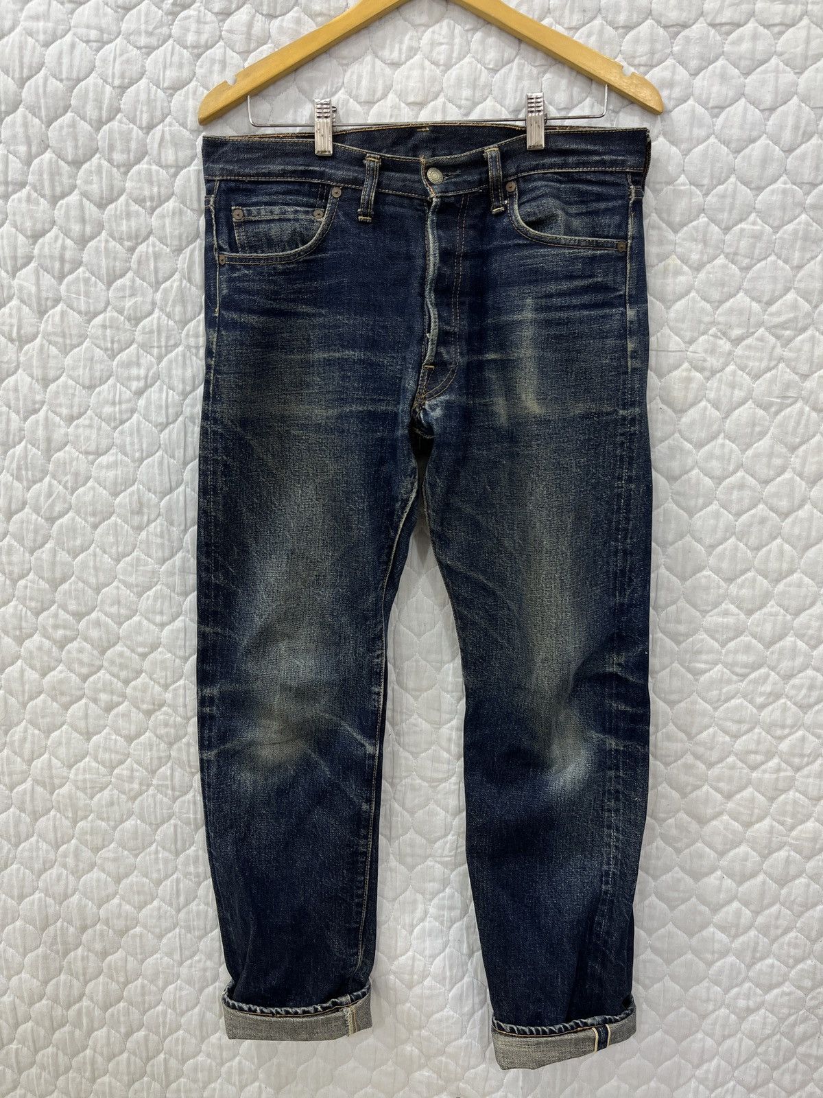 Denime (Qqqq). 🔥🔥🔥ARCHIVE RARE DENIME JAPAN FADED JEANS Size US 33 - 1 Thumbnail