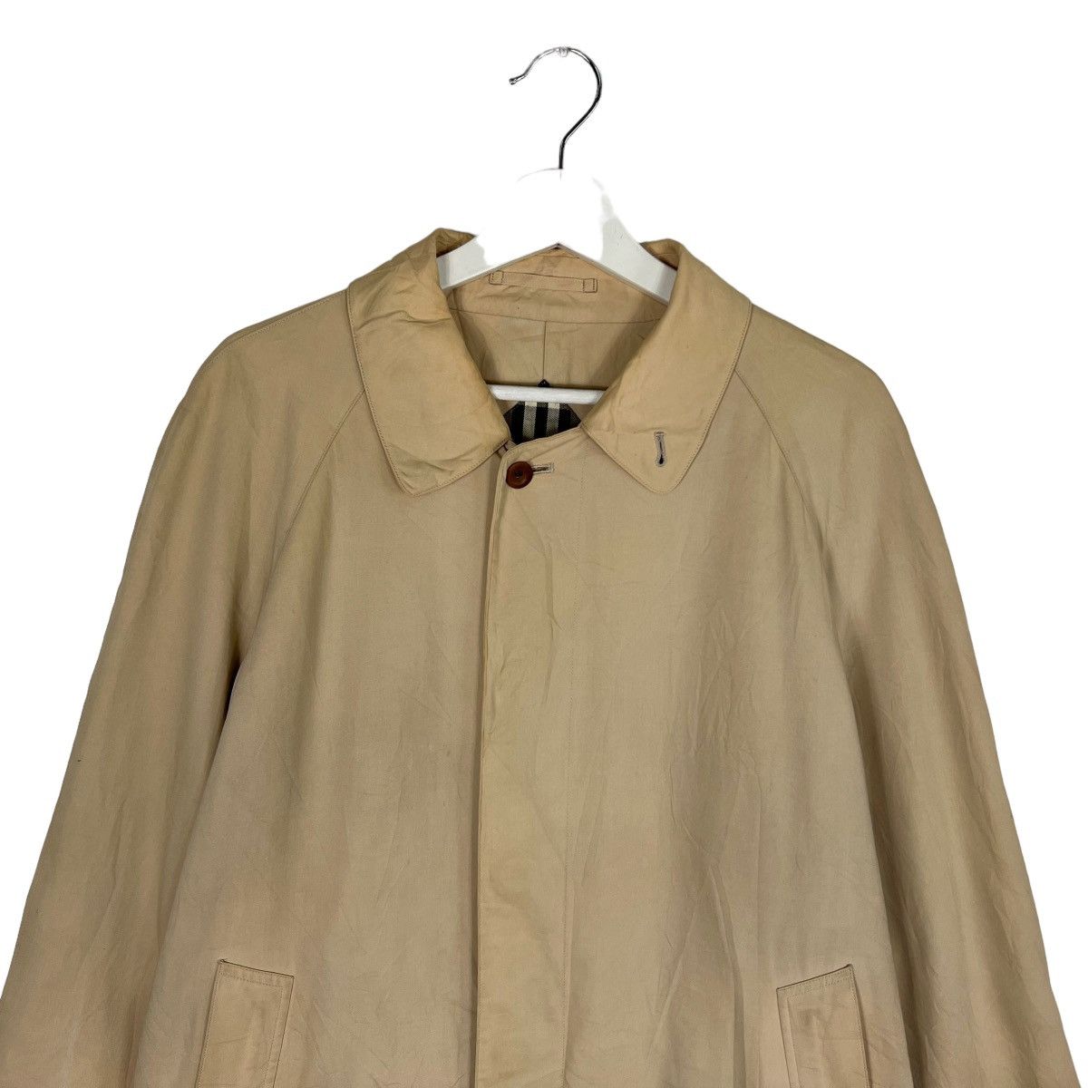 Burberry 🔥 80s BURBERYS TRENCHCOAT NOVA CHECK LINING NICE DESIGN Size US M / EU 48-50 / 2 - 3 Thumbnail