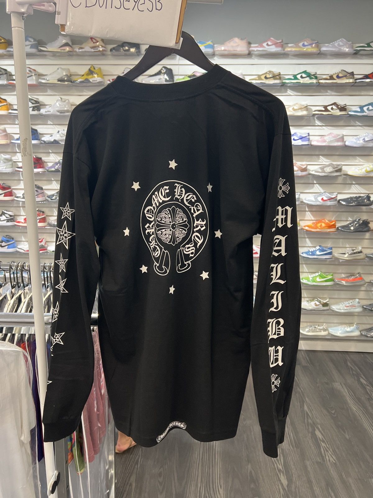 Chrome Hearts Chrome Hearts Vintage Stars Longsleeve Black T-shirt