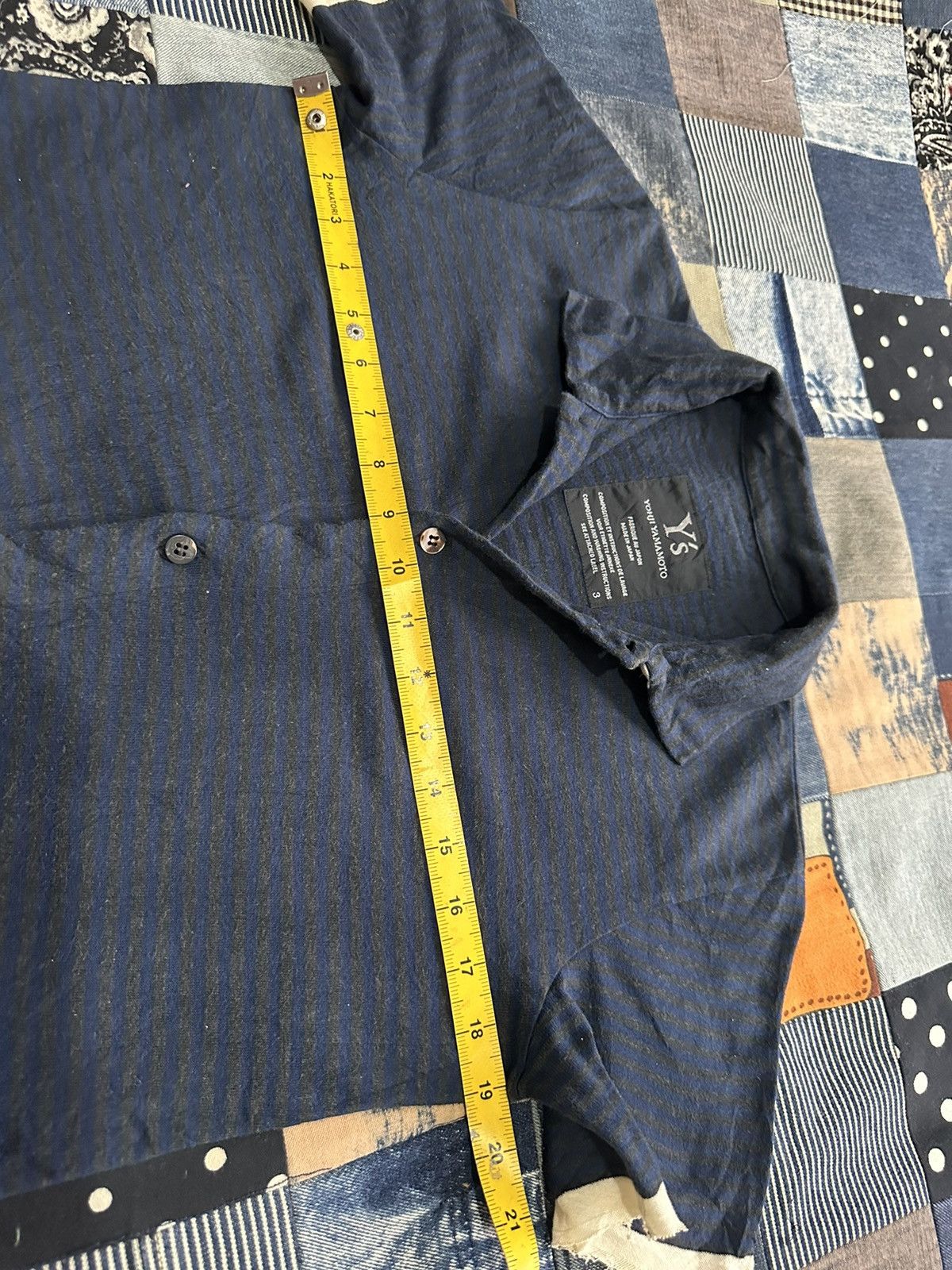 Yohji Yamamoto Asymmetric Cotton Shirt Nice Frayed distressed hem Size L / US 10 / IT 46 - 15 Thumbnail