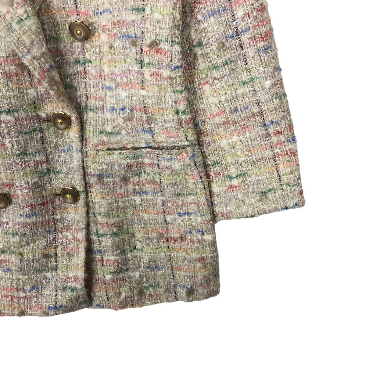 Japanese Brand VINTAGE TWEED JACKET ITALIAN MADE COUTURE BY CLARA DELLA Size US S / EU 44-46 / 1 - 4 Thumbnail
