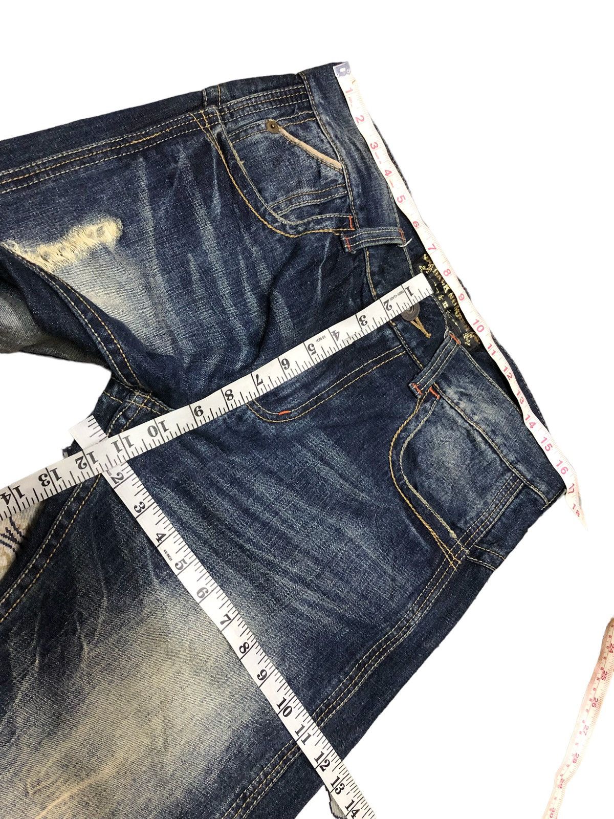 Other BUCKLE BACK WASHED BLUE DENIM BY BACK NUMBER Size US 34 / EU 50 - 8 Thumbnail