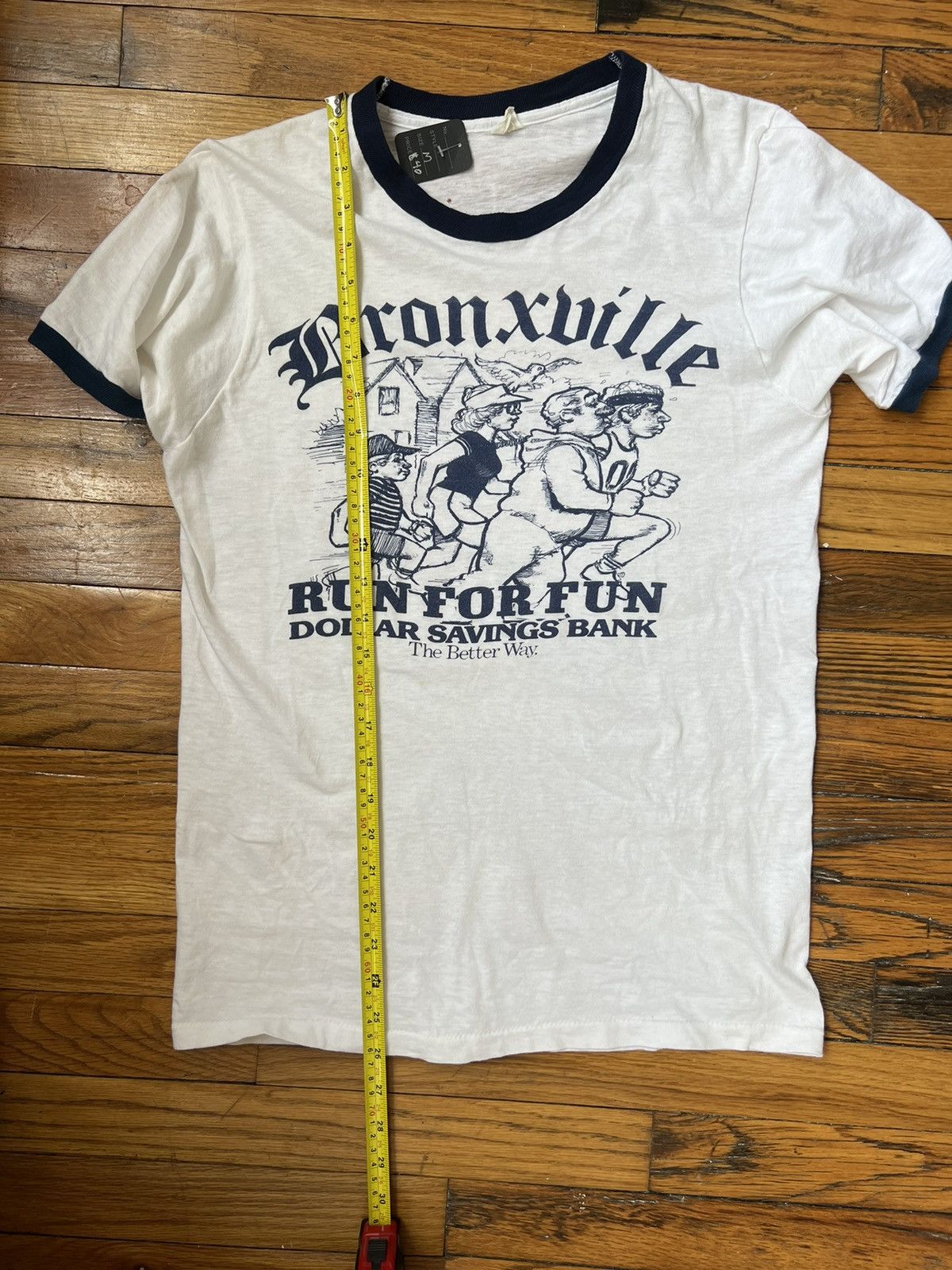 Japanese Brand × Vintage Vintage Bronxville Marathon Ringer T Shirt Size US M / EU 48-50 / 2 - 2 Thumbnail