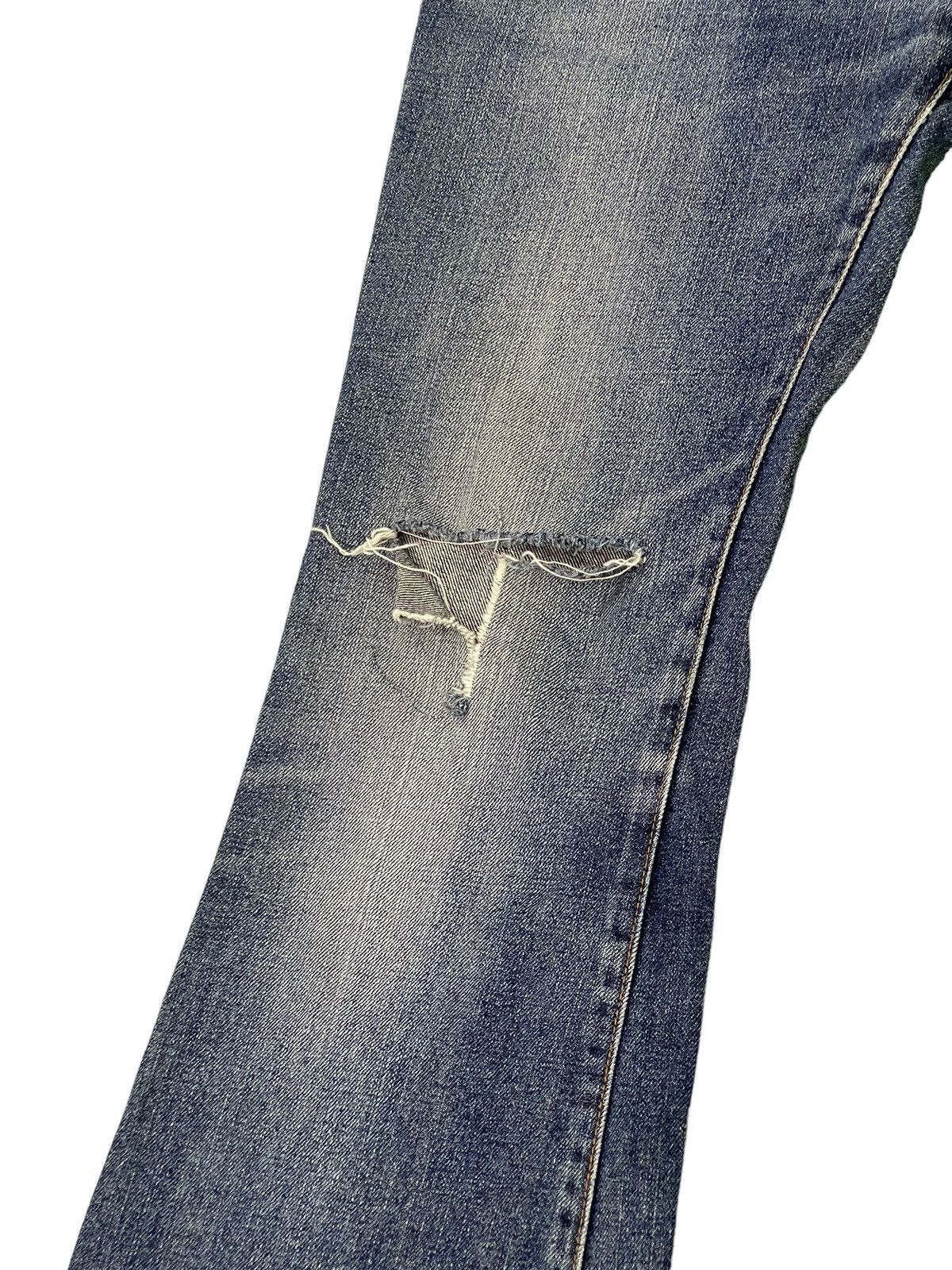 Japanese Brand Flare Jeans Vtg Wrangler Japan Distress Bell Bottom 6🟦0 Size US 30 / EU 46 - 6 Thumbnail