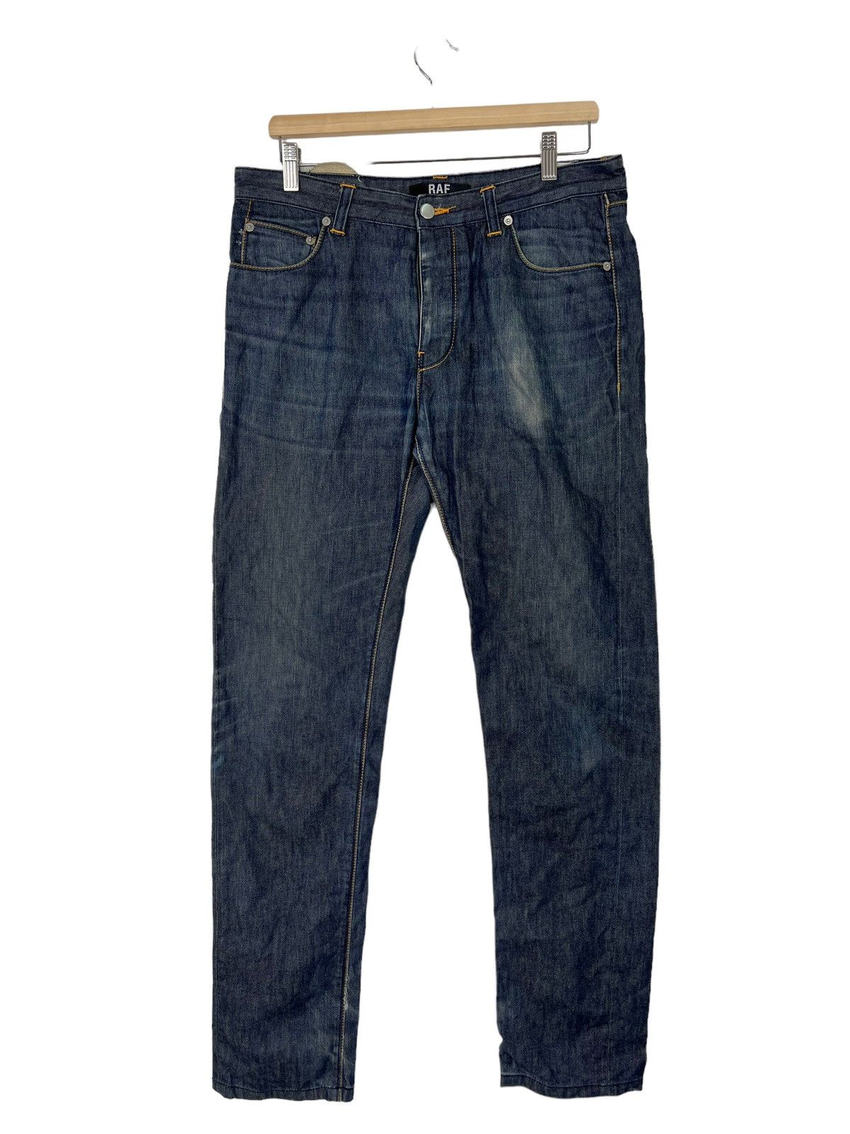 Raf by Raf Simons 💥 RAF BY RAF SIMONS DYED DENIM JEANS MADE IN ITALY Size US 34 / EU 50 - 1 Thumbnail