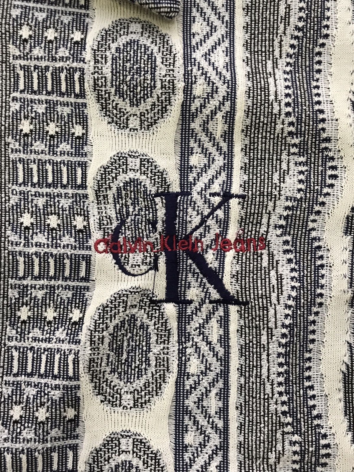 Japanese Brand Vintage Calvin Klein Style Waffle LS Shirt Button Up Size US M / EU 48-50 / 2 - 7 Thumbnail