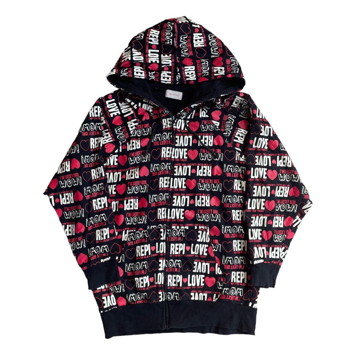 Japanese Brand Repipi Armario Full Print Hoodie Sweater | Grailed