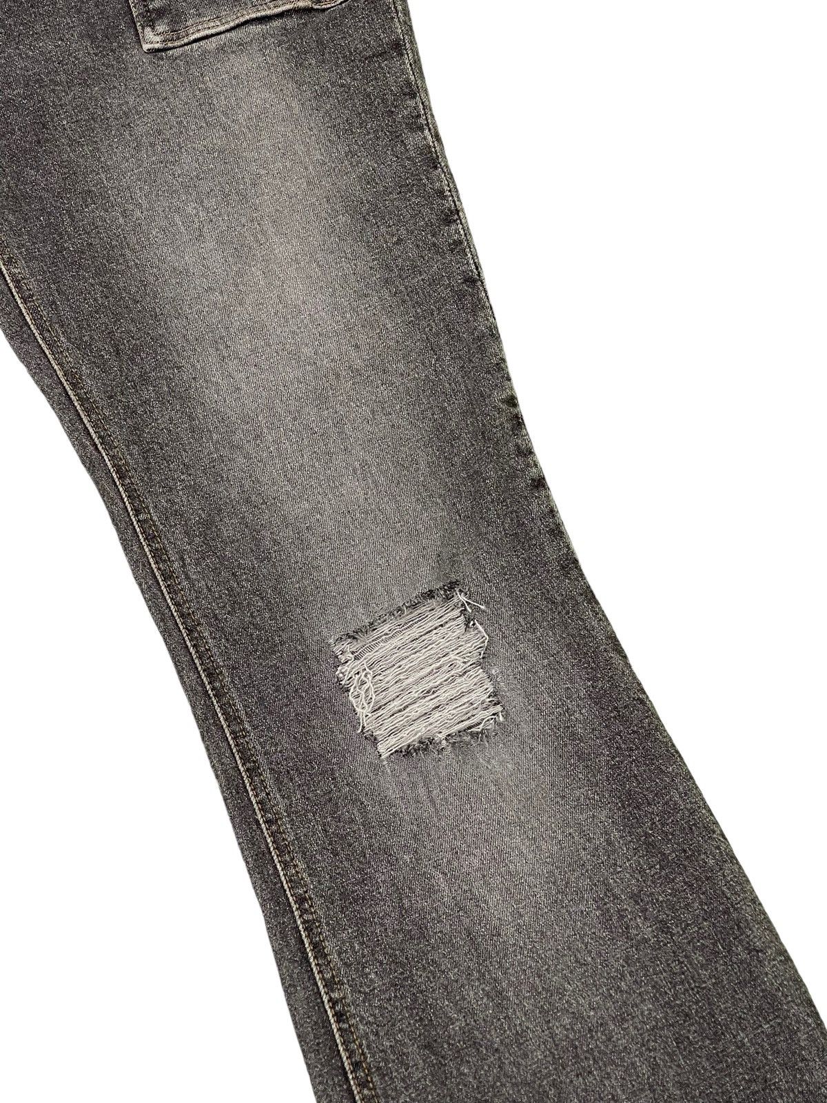 Japanese Brand Flare Skinny Jeans Daily Topic Distres Stretch Boot Cut 6🟦1 Size US 31 - 7 Thumbnail