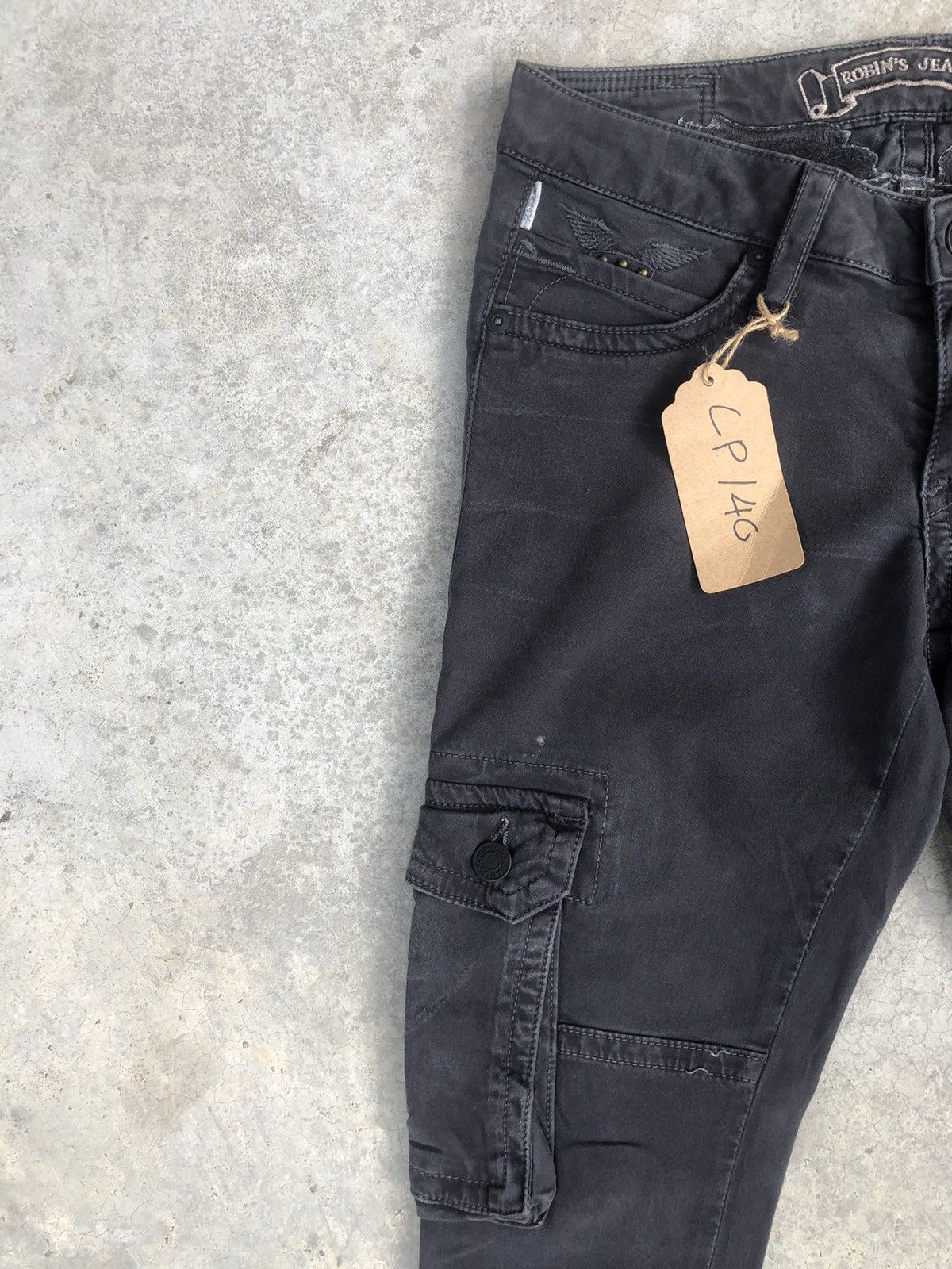 Robins Jeans Robin’s Cargo Pants Multipocket Chrome Heart Size US 27 - 4 Thumbnail