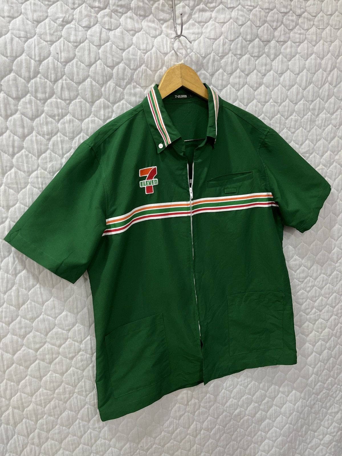 Japanese Brand (Ssss). 7 ELEVEN JAPAN ZIPPER SHIRTS Size US L / EU 52-54 / 3 - 3 Thumbnail