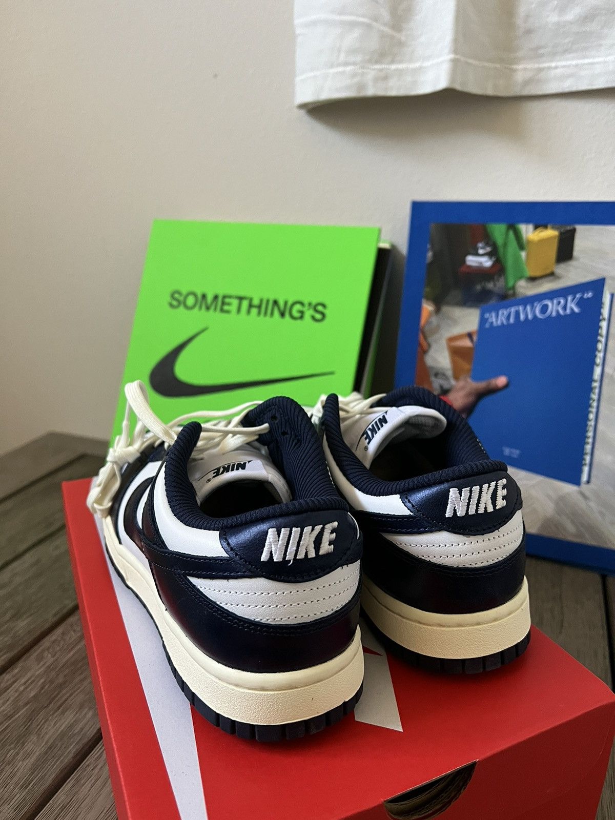 Nike Nike Dunk Low Vintage Navy PRM Size US 10 / IT 40 - 4 Thumbnail
