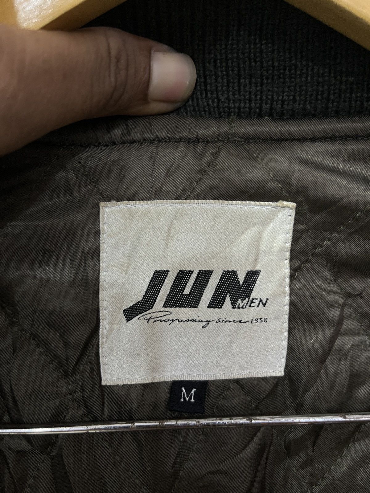 Genuine Leather (Uuuu). VINTAGE JUN MEN VARSITY BOMBER JACKET Size US M / EU 48-50 / 2 - 8 Thumbnail
