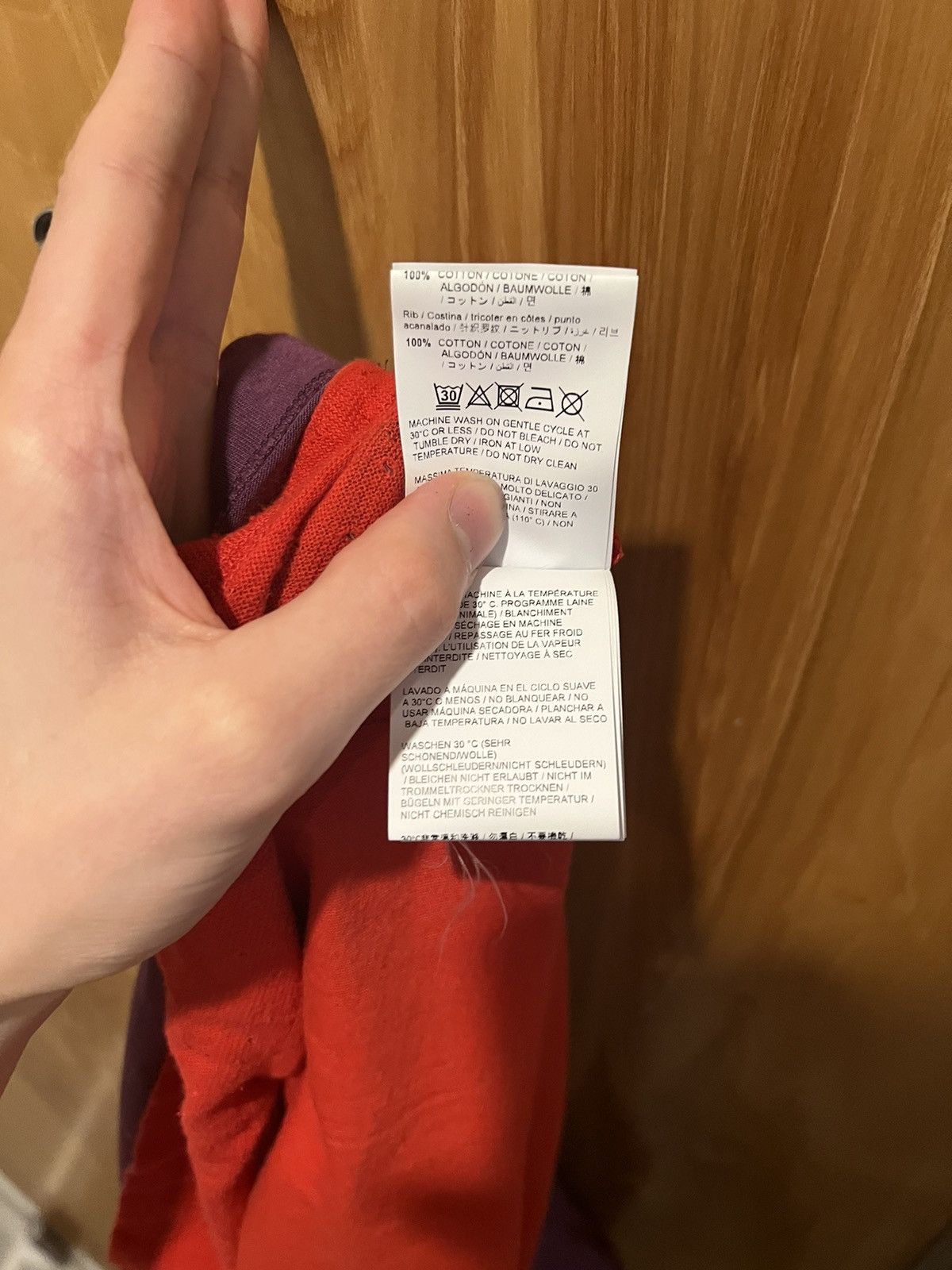 Off-White Off White Triple Layer Reconstructed Longsleeve Red Purple Size US M / EU 48-50 / 2 - 15 Thumbnail