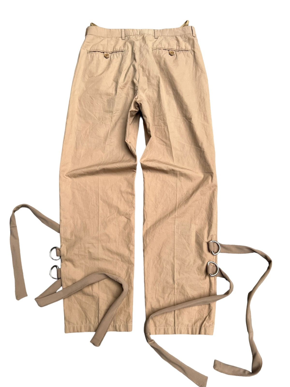 image of 90’S Helmut Lang Bondage Slacks Pants in Beige/Khaki Brown, Men's (Size 30)