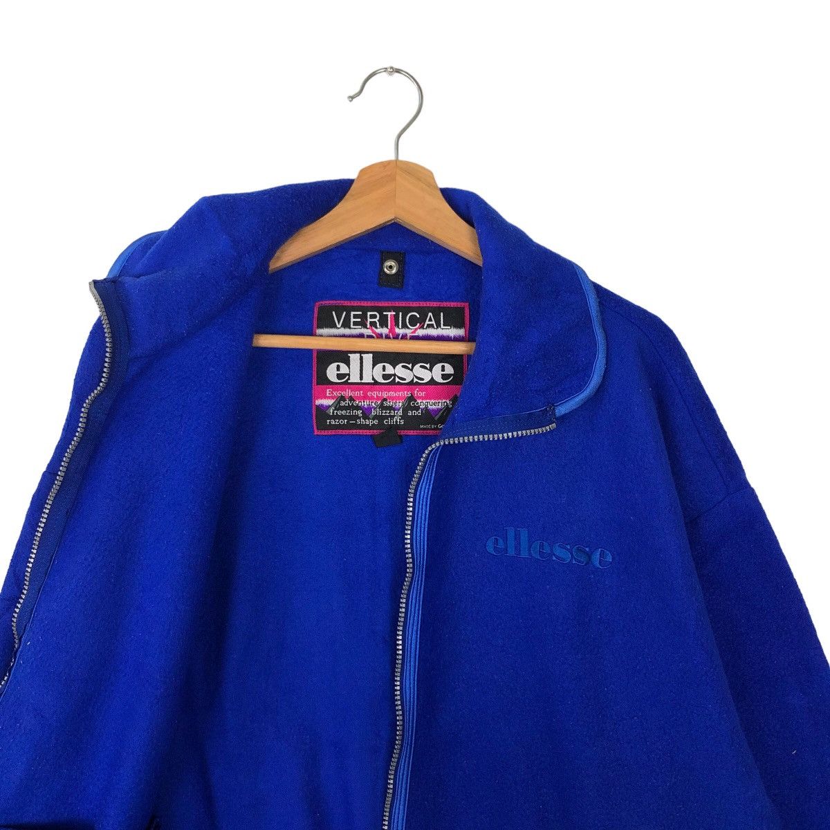 Japanese Brand VINTAGE FLEECE SHERPA JACKET ELLESSE JAPAN MADE Size US L / EU 52-54 / 3 - 9 Thumbnail
