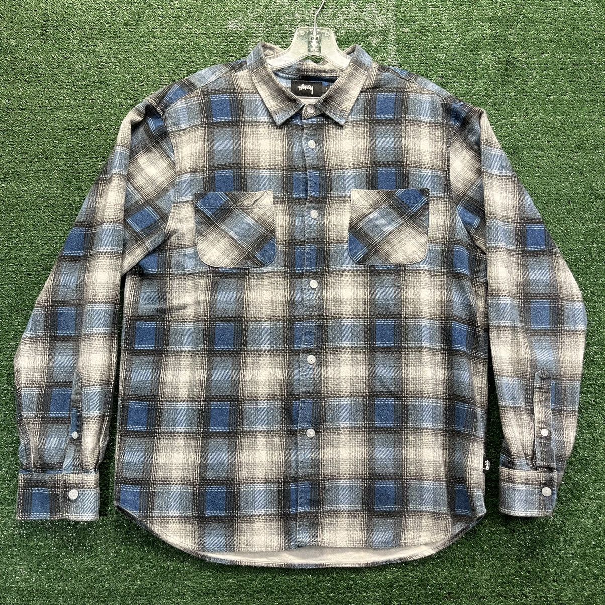 Stussy Vintage Stussy Plaid Flannel Button Down Shirt Large Party | Grailed