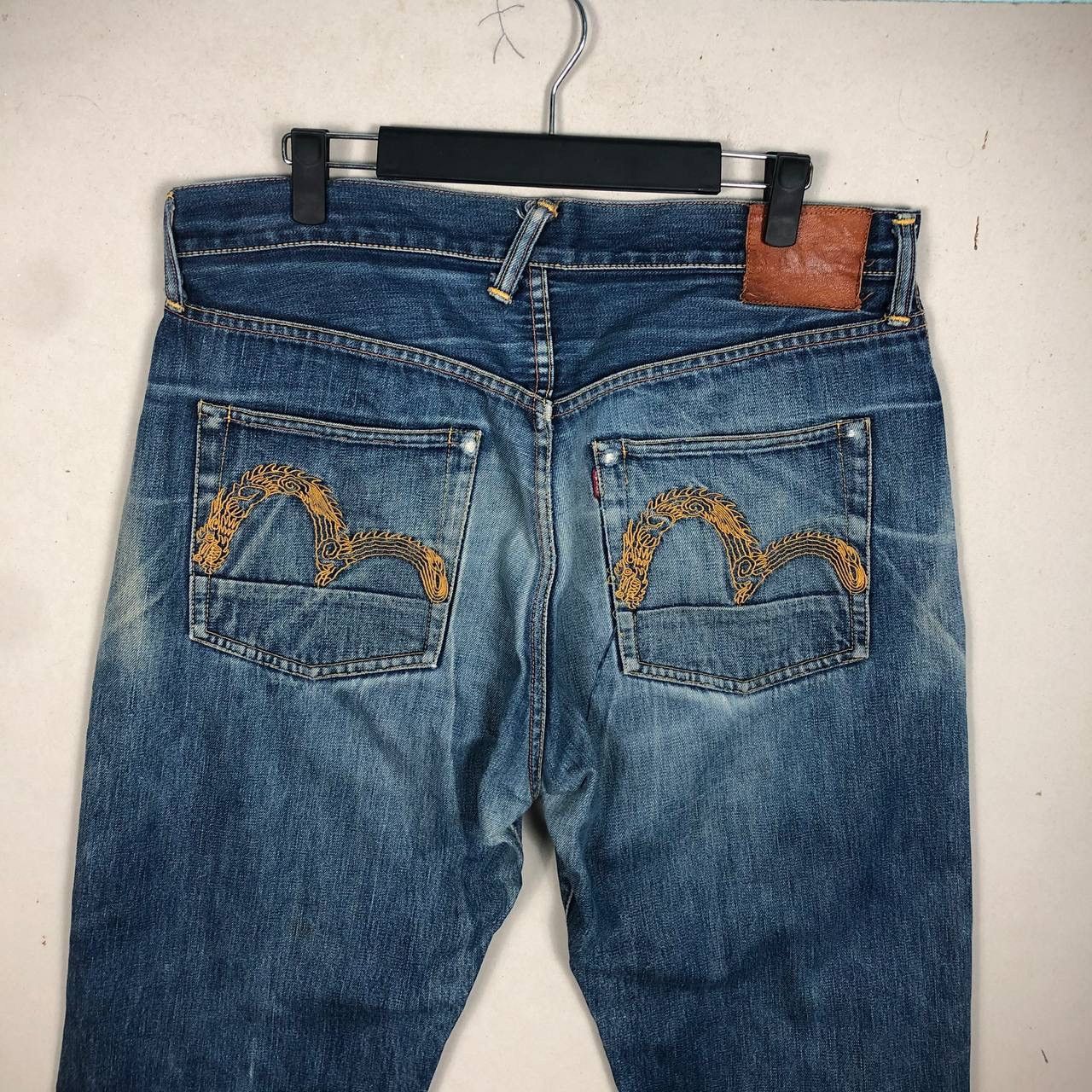 Evisu Distressed Evisu Selvedge Trash Jeans Destroyed Denim Size US 35 - 3 Thumbnail