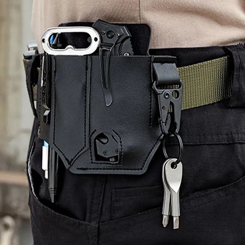 Leather Multifunctional Storage Tool Pocket Size ONE SIZE - 1 Thumbnail