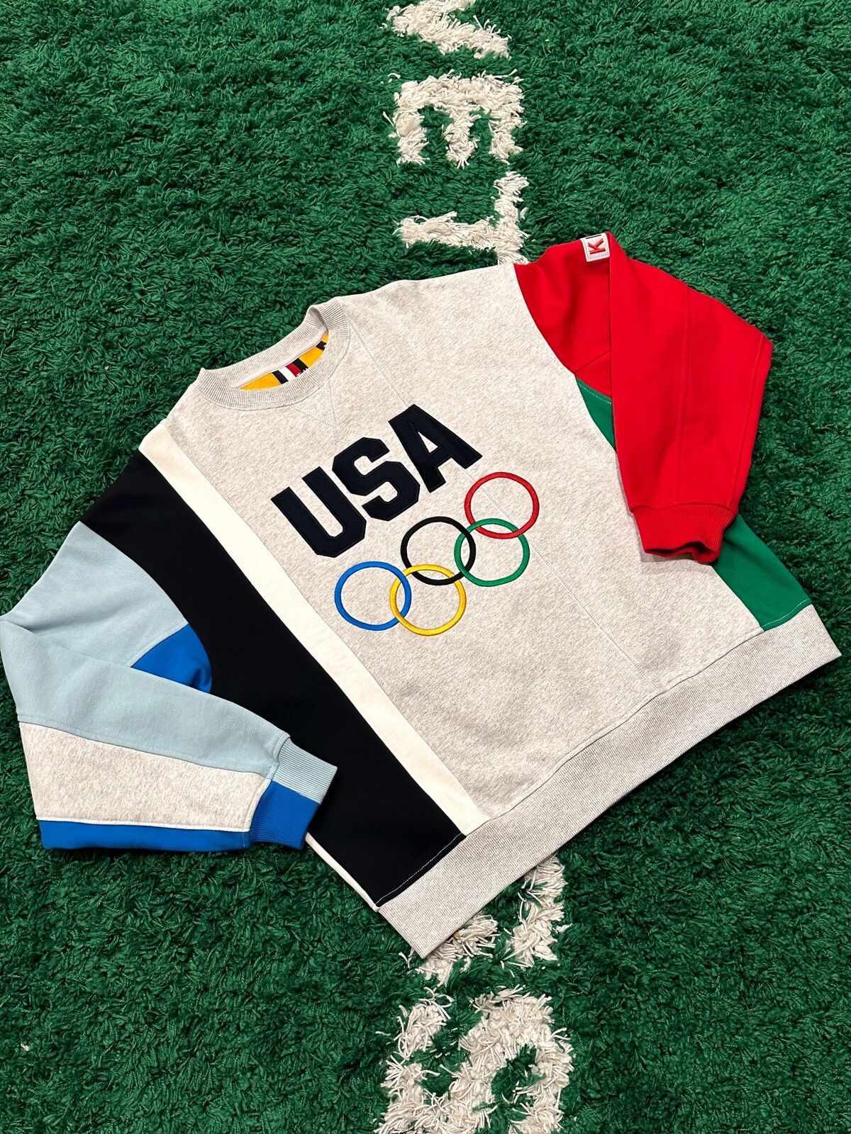 Kith Kith for Team USA Colorblocked Crewneck | Grailed