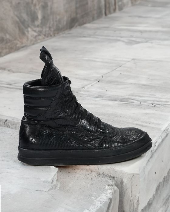 Rick Owens Rick Owens Python Geobaskets | Grailed