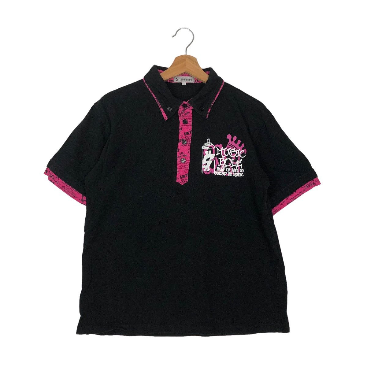 Japanese Brand VINTAGE SORRIDERE COLLAR BIG LOGO HYSTERIC GLAMOUR Size US L / EU 52-54 / 3 - 2 Thumbnail