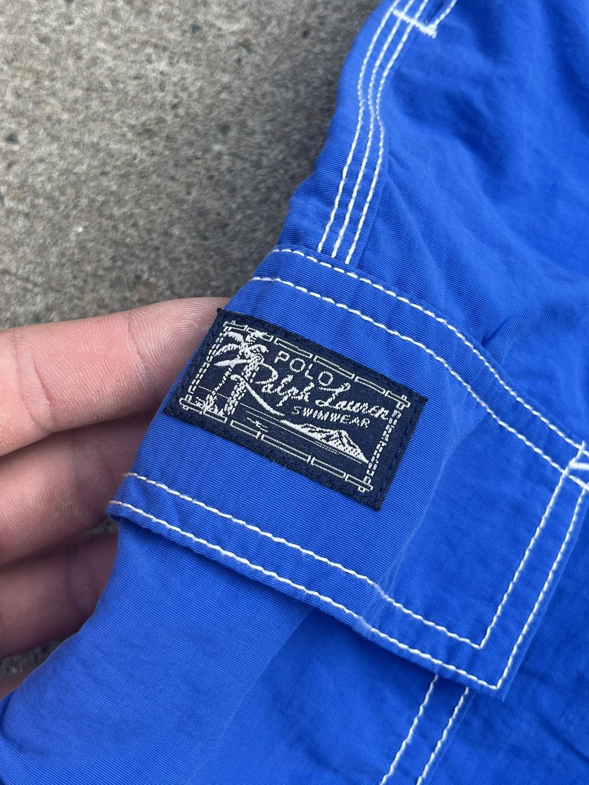 Polo Ralph Lauren × Vintage VINTAGE 90’S POLO RALPH LAUREN SWIMMING CARGO SHORTS Size US 36 / EU 52 - 5 Thumbnail