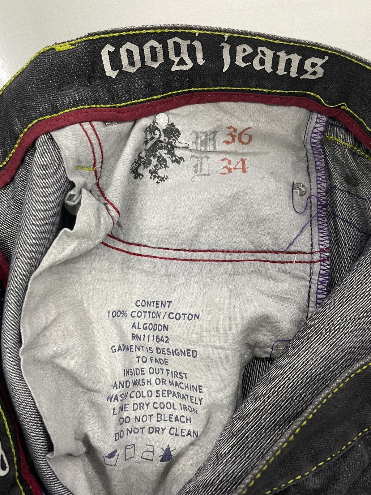 Coogi Vintage Coogi Baggy Jeans Embroidered Logo Size US 34 / EU 50 - 8 Thumbnail