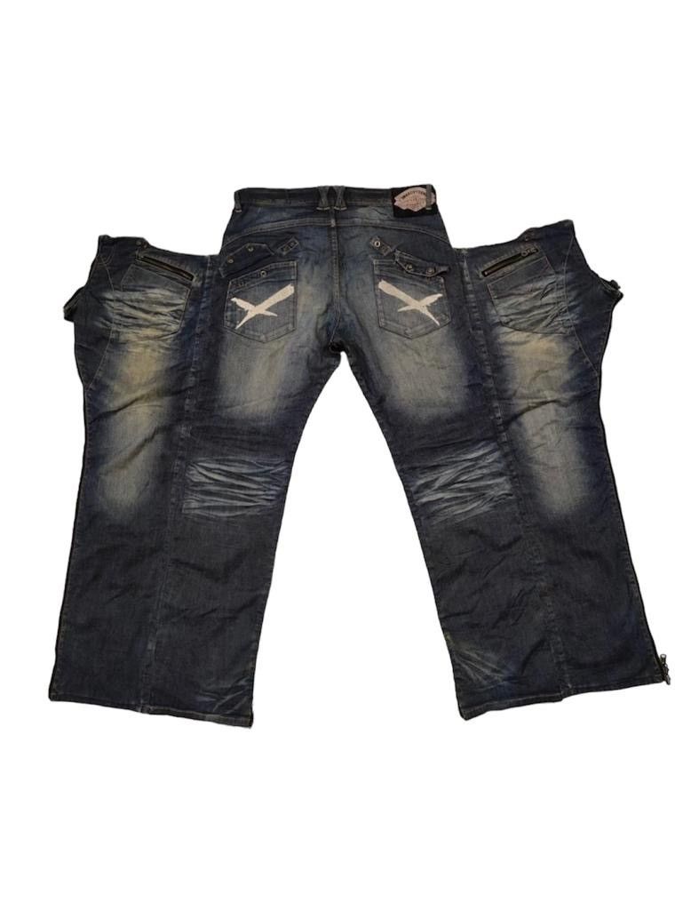 image of Avant Garde x Issey Miyake Archive Ppfm By Issey Miyake Hybrid Jeans Very in Blue, Men's (Size 34)