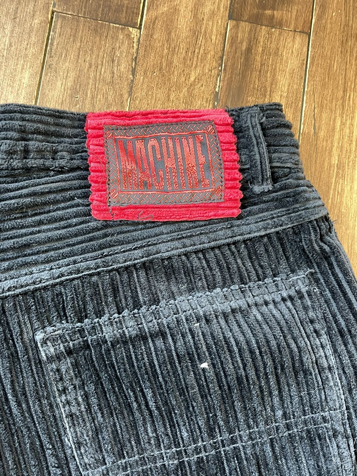 Designer × Vintage Vintage 90s Machine Patchwork Large Wide Corduroy Pants Size US 31 - 4 Thumbnail