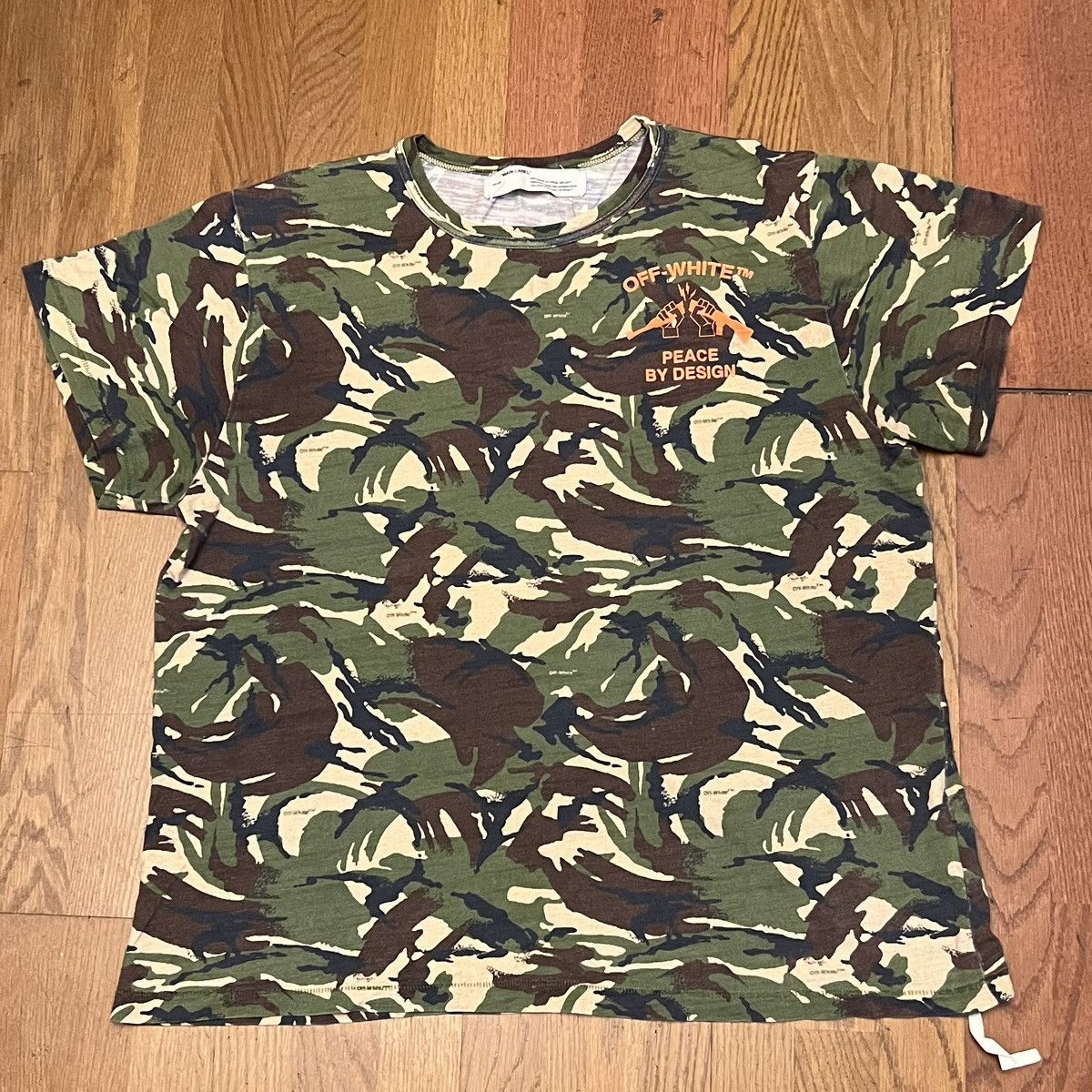 Off white peace shirt best sale