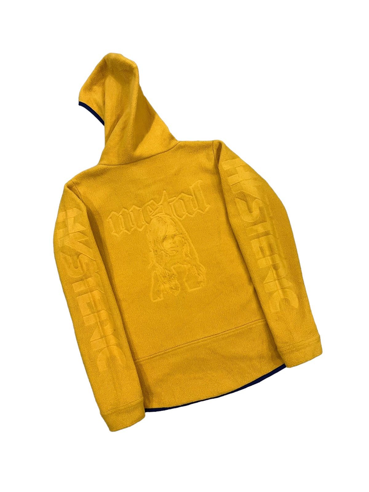 A.F.F.A. GRAIL🔥90s Hysteric "Metal" Embossed Fleece Hoodie Jacket Size US S / EU 44-46 / 1 - 2 Thumbnail