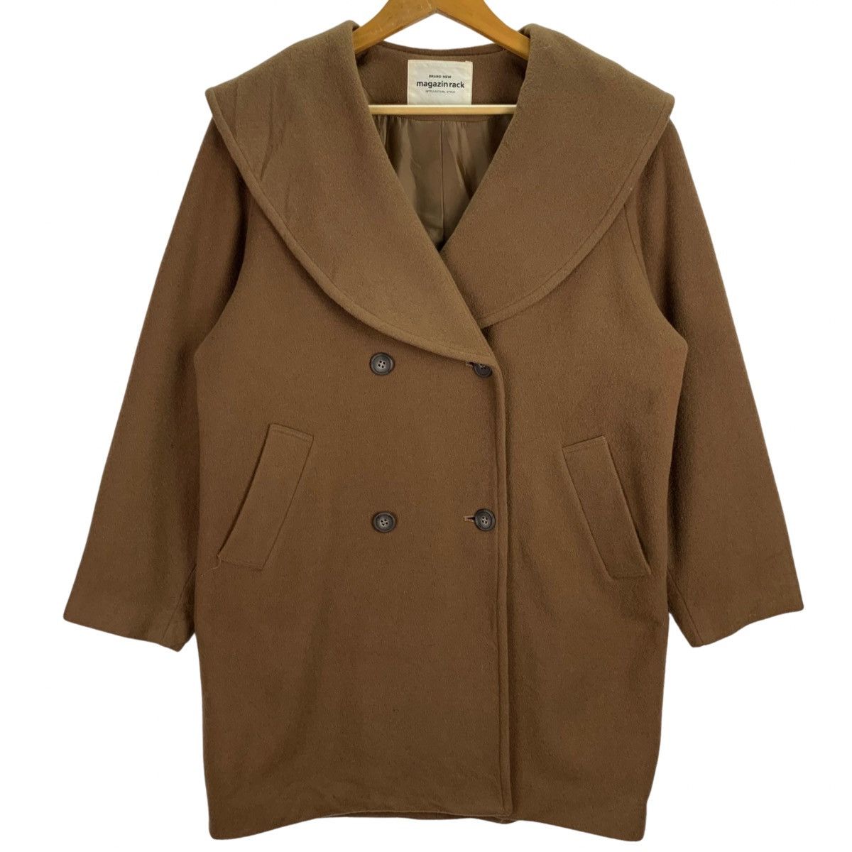 Japanese Brand × Vintage Vintage Japanese Brand Wool coat Jacket Size US L / EU 52-54 / 3 - 1 Thumbnail