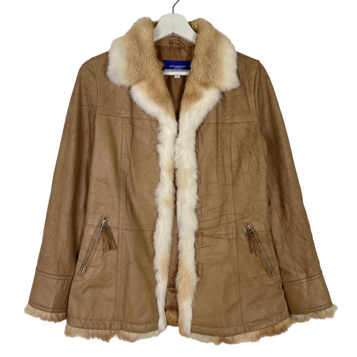 Burberry 🔥 BURBERRY LONDON BLUE LABEL REAL FUR TRIM Size M / US 6-8 / IT 42-44 - 1 Thumbnail