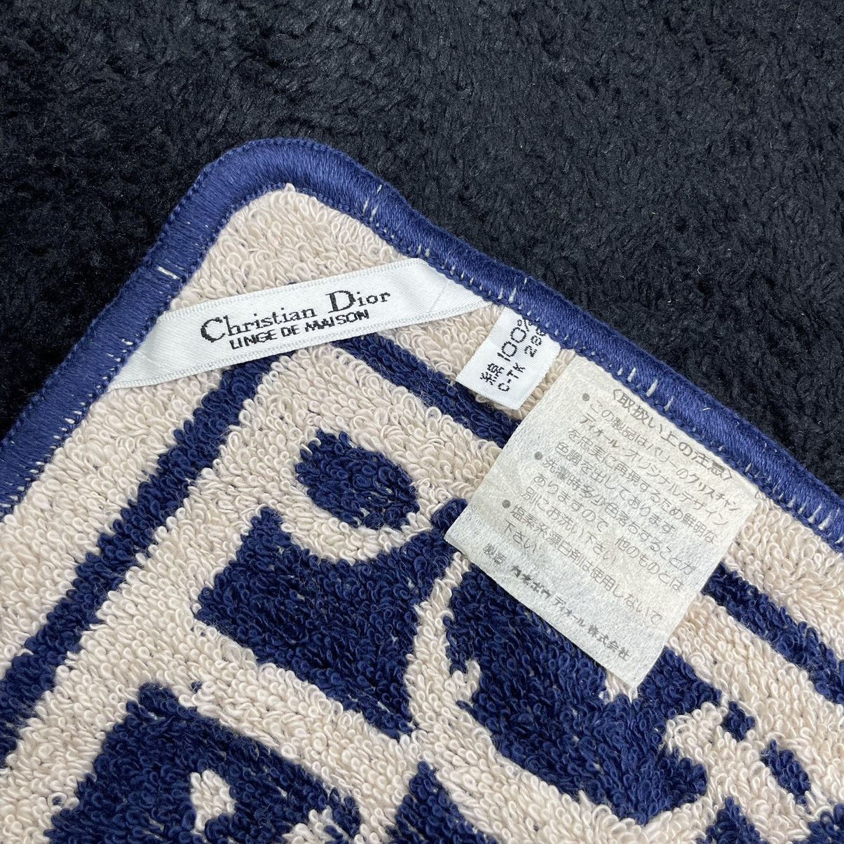 Christian Dior Monsieur Christian Dior Linge De Maison Monogram Oblique Hand Towel Size ONE SIZE - 5 Thumbnail
