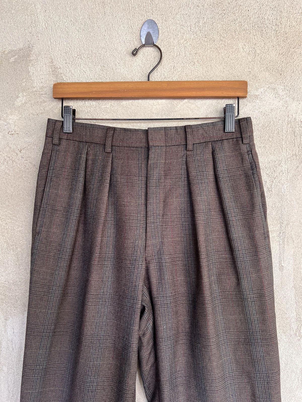 Burberry Vintage Burberrys Plaid Tartan Wool Pant Size US 30 / EU 46 - 3 Thumbnail