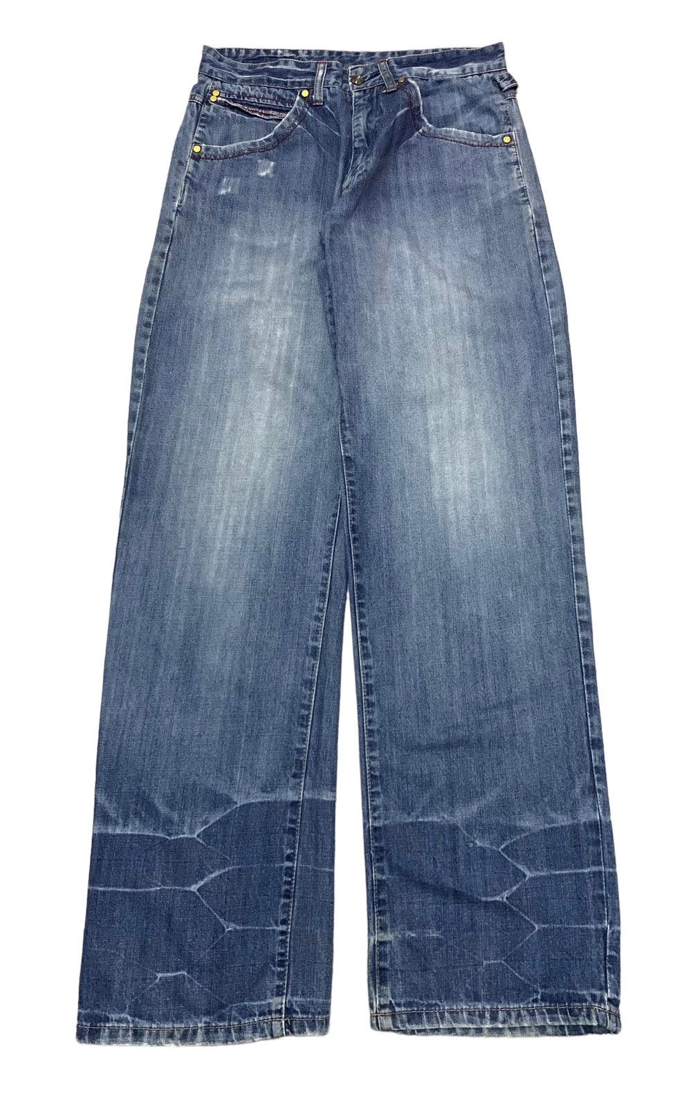 If Six Was Nine × Japanese Brand Rare Vintage Blanco Label Hip Hop Rapper Baggy Jeans 1990s Size US 33 - 2 Thumbnail