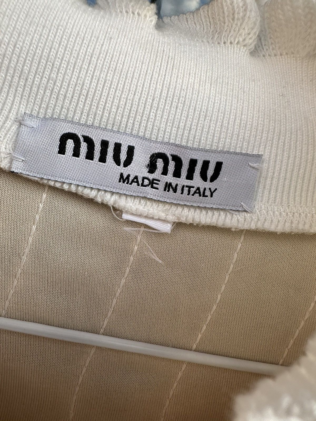 Japanese Brand × Miu Miu × Vintage Vintage Miu Miu Gorgeous Feather shining knit shirt blouse Size M / US 6-8 / IT 42-44 - 6 Thumbnail