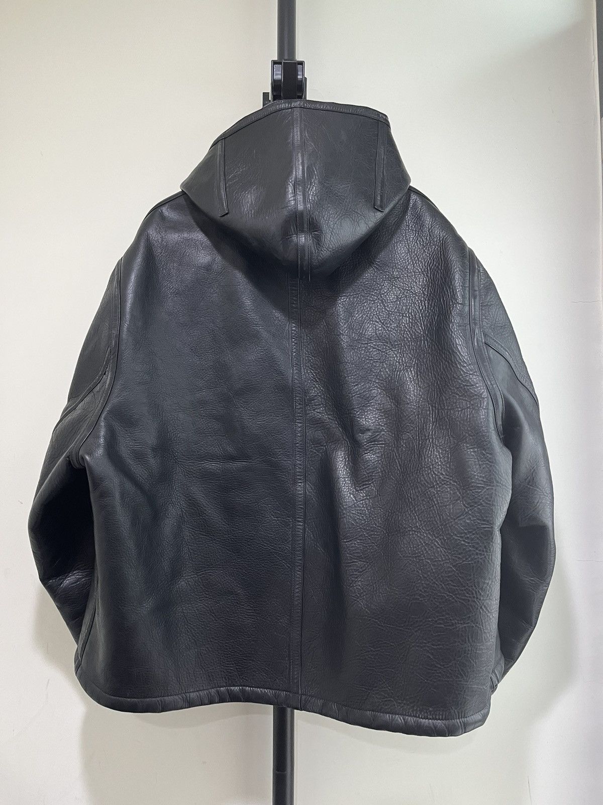 Balenciaga Balenciaga Leather Jacket Hoodie Size XXS / US 00 / IT 34 - 4 Thumbnail
