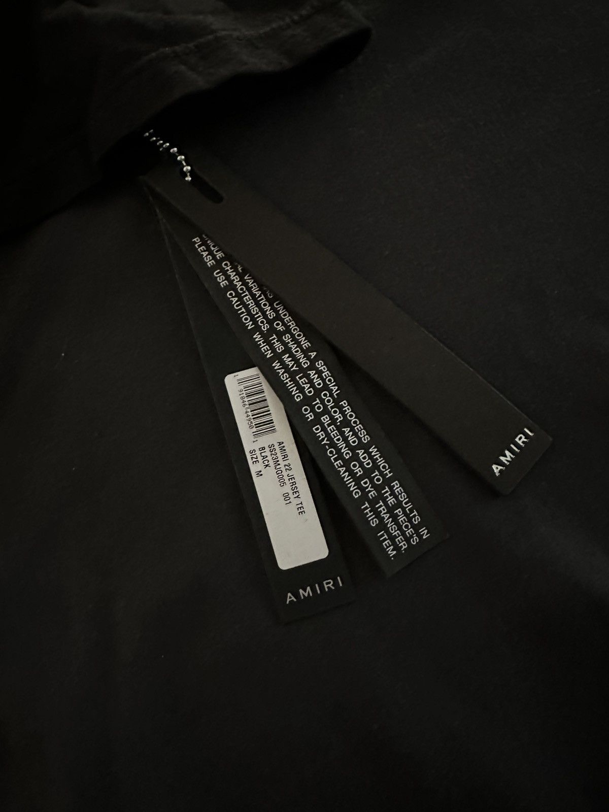Amiri Amiri Black 22 Tee Flocked tee Size US M / EU 48-50 / 2 - 4 Thumbnail